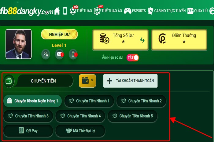 Nạp tiền FB88
